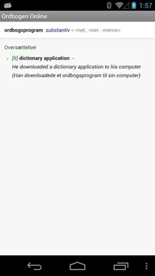 Ordbogen Online android App screenshot 0