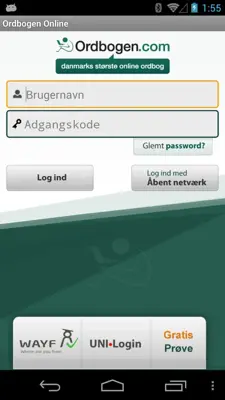 Ordbogen Online android App screenshot 2